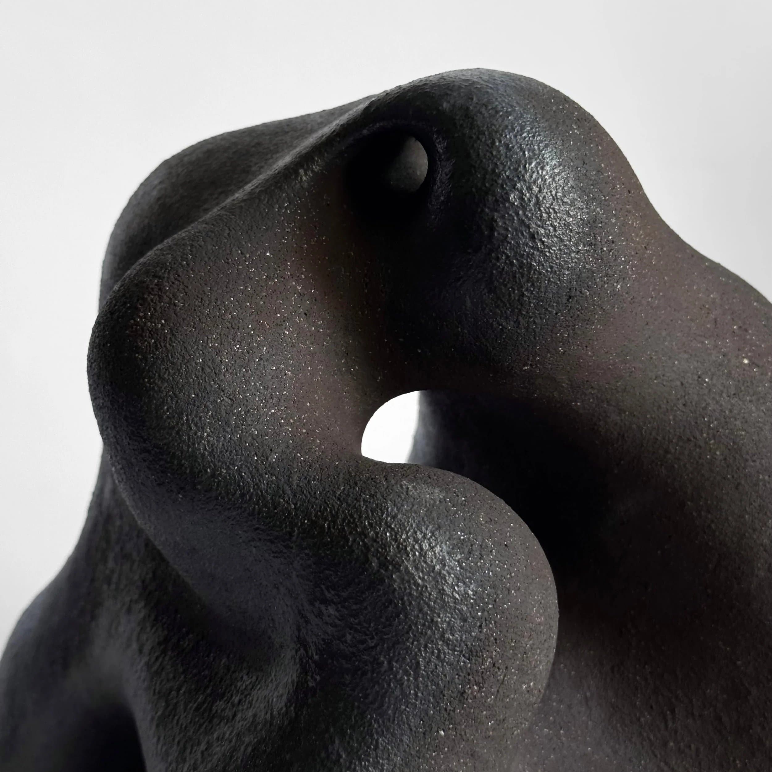 Mono No Aware, high iron woodfired stoneware sculpture