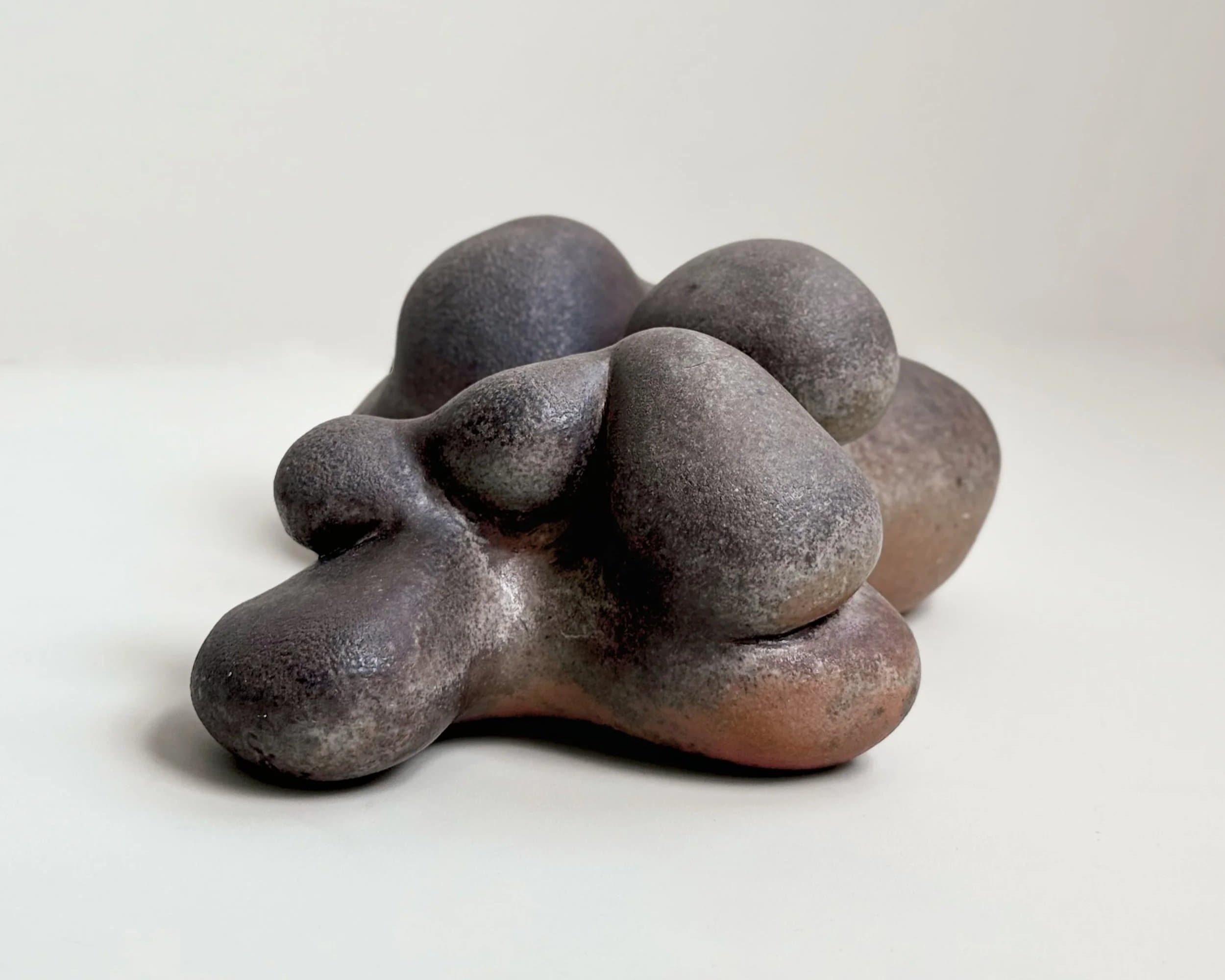 Woodfired wall piece, side view