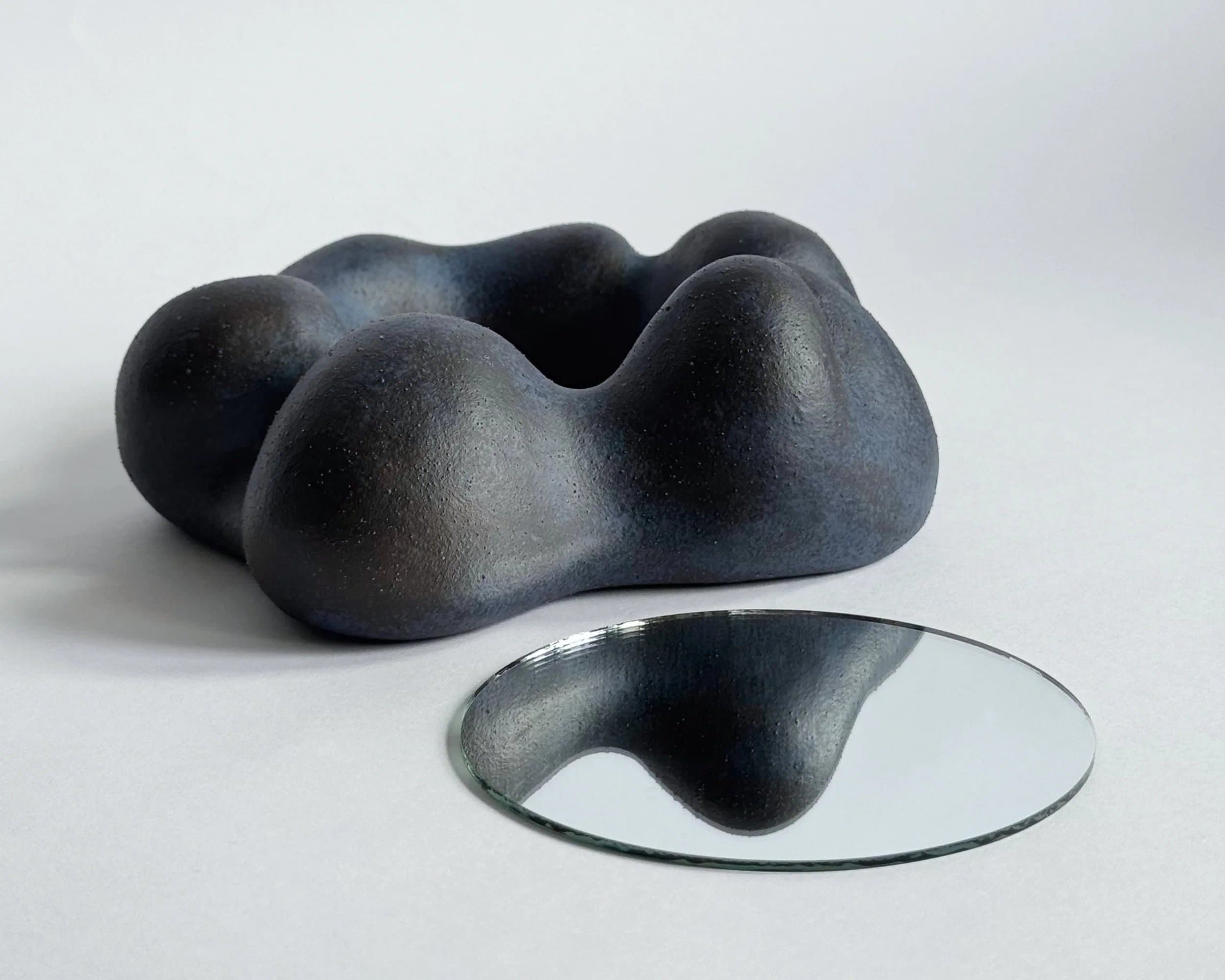 Sculptural mirror in progress