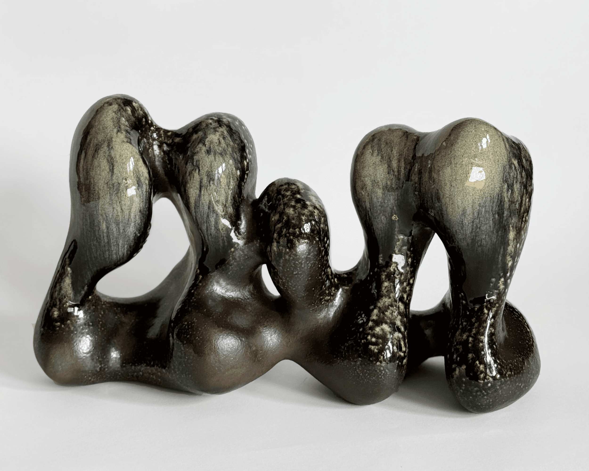 Pillars, soda fired stoneware sculpture