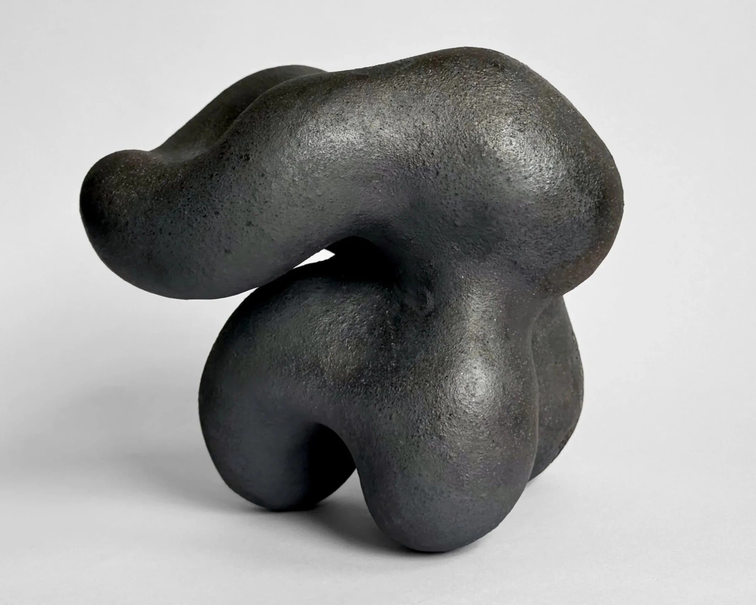 The Weight of Light, handbuilt woodfired stoneware sculpture